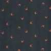 Tissu double gaze crabes - bleu marine x 10 cm