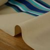 Tissu extérieur transat Dralon rayures - beige x 10 cm