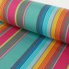 Tissu déperlant extérieur à rayures - multicolore x 10 cm