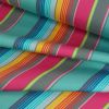 Tissu déperlant extérieur à rayures - multicolore x 10 cm