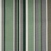 Tissu déperlant extérieur à rayures - vert gris x 10 cm