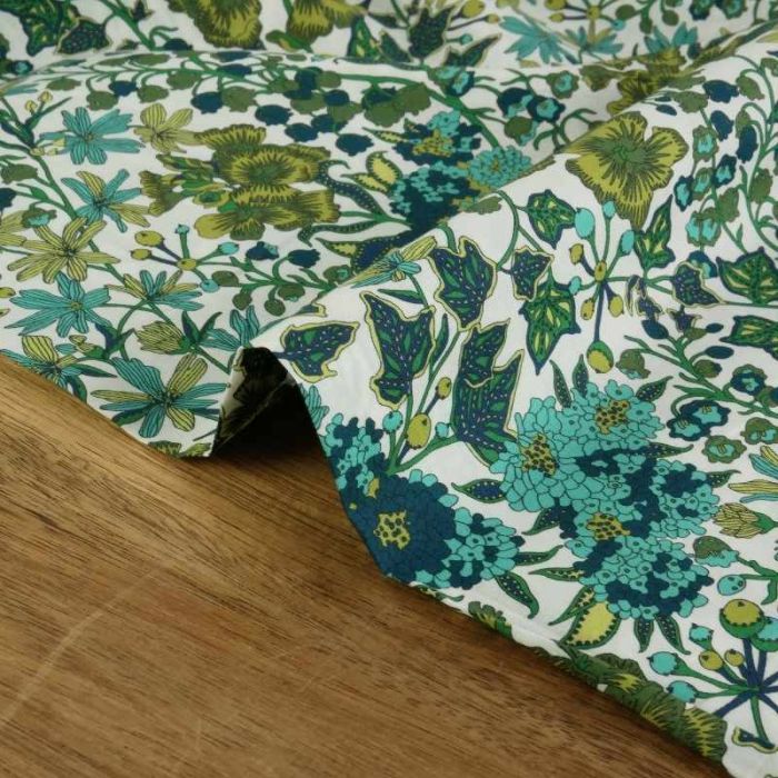 Tissu Liberty of london Edna Berry - vert x 10 cm