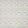 Tissu coton plumetis rayures citrons - écru x 10 cm