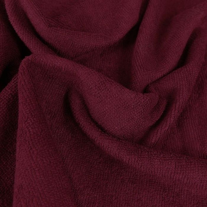 Tissu micro éponge bambou Oeko-Tex - bordeaux x 10 cm