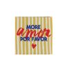 Etiquette à coudre More Amor Por Favor - Bohin x 1