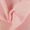 Tissu double gaze - rose saumon x 10 cm