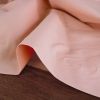 Tissu popeline coton - rose saumon x 10 cm