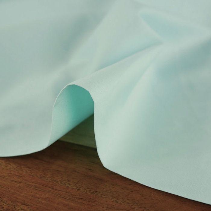 Tissu coton popeline - vert céladon x 10 cm