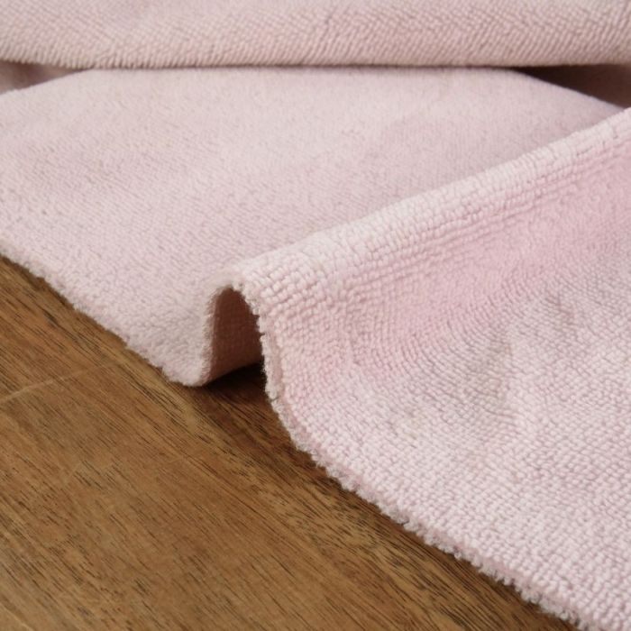 Tissu micro éponge bambou Oeko-Tex - rose clair x 10 cm