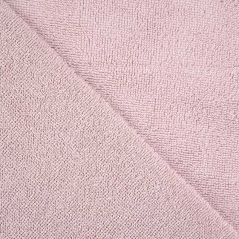 Tissu micro éponge bambou Oeko-Tex - rose clair x 10 cm