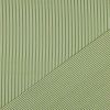 Tissu popeline coton à rayures - vert olive x 10 cm
