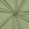 Tissu popeline coton à rayures - vert olive x 10 cm