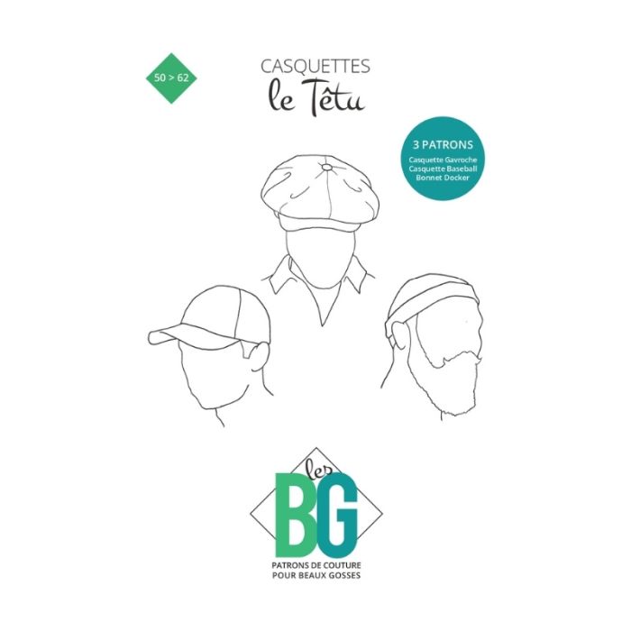 le Têtu - patron casquettes et bonnet homme - Les BG