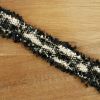 Galon double franges fantaisie 30 mmx 10 cm