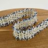 Galon double franges fantaisie 30 mmx 10 cm