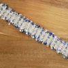 Galon double franges fantaisie 30 mmx 10 cm