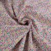 Tissu batiste coton mini fleurs - framboise x 10 cm