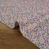 Tissu batiste coton mini fleurs - framboise x 10 cm