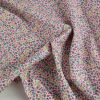 Tissu batiste coton mini fleurs - framboise x 10 cm