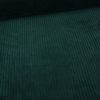 Tissu velours côtelé uni - vert canard x 10 cm