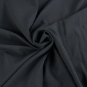 Tissu crêpe stretch polyester uni - gris anthracite x 10 cm