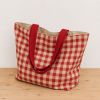 Kit couture Tote Bag à motif vichy rouge