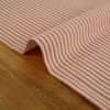Tissu coton viscose à rayures - orange x 10 cm