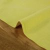Tissu lin lavé uni - jaune clair x 10 cm