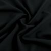 Tissu popeline viscose uni - noir x 10 cm
