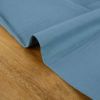 Tissu popeline viscose uni - bleu denim x 10 cm