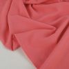 Tissu popeline viscose uni - rose corail x 10 cm