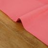 Tissu popeline viscose uni - rose corail x 10 cm