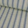 Tissu matelassé réversible toile de Jouy - beige x 10 cm