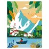 Peinture au numéro Evasion alpine 30 x 40 cm - Graine créative