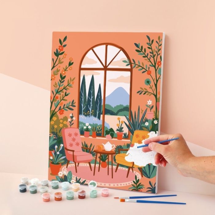 Peinture au numéro Jardin d'hiver 30 x 40 cm - Graine créative