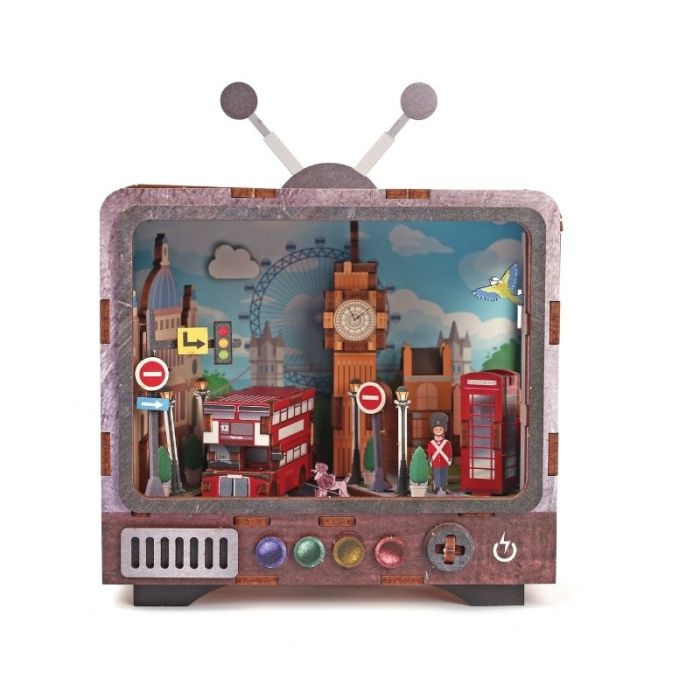Maquette 3D en bois TV Londres - Graine créative