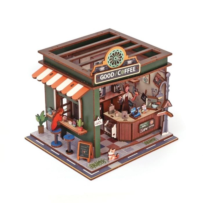 Maquette 3D en bois Coffee shop - Graine créative