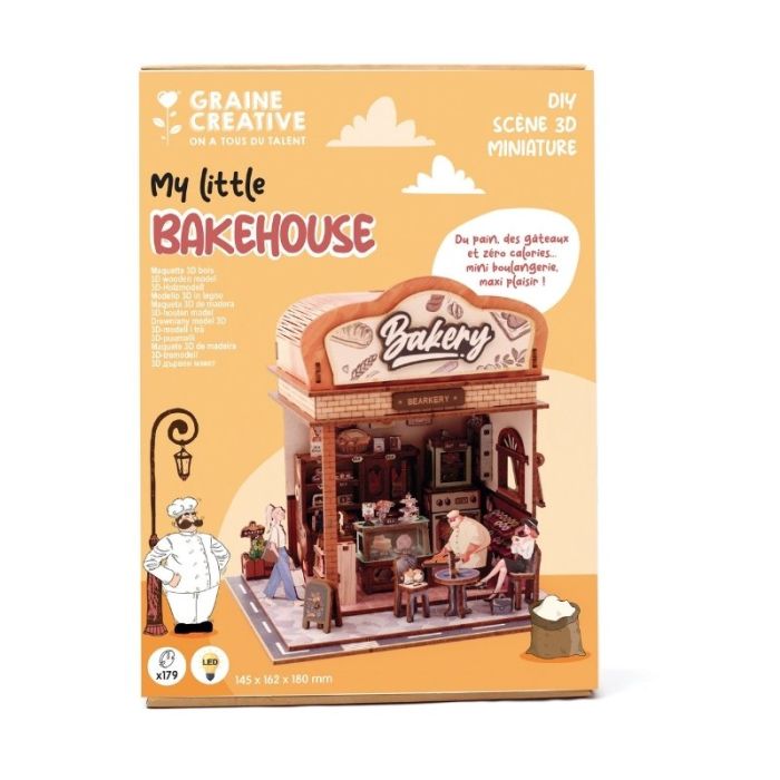 Maquette 3D en bois Boulangerie - Graine créative