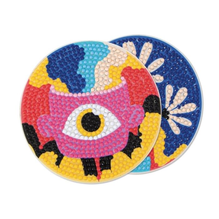 Kit 6 sous-verres à strasser Pop - Graine créative