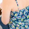 Tissu viscose Blue garden - Lise Tailor x 10 cm