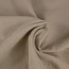 Tissu double gaze - beige x 10 cm