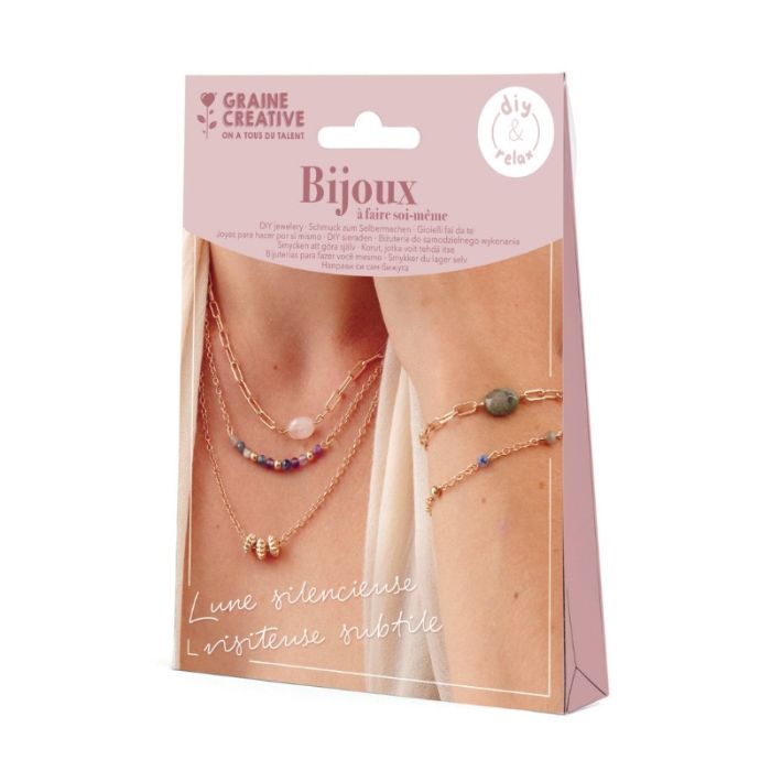 Kit Bijoux dorés lithothérapie - Graine créative