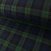 Tissu tartan carreaux stretch - Bleu et Vert x 10 cm