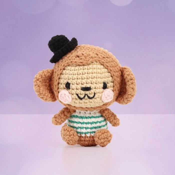 Kit crochet Minigurumi singe - Graine créative