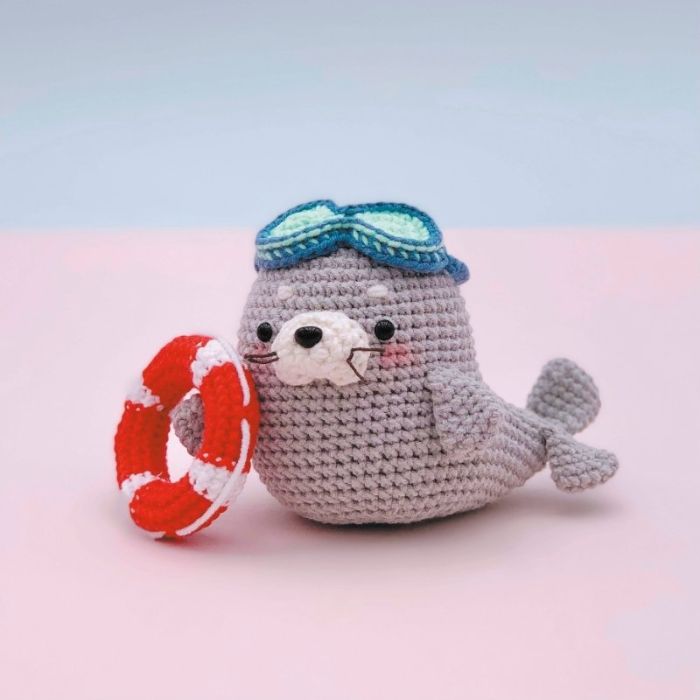 Kit crochet Amigurumi phoque - Graine créative