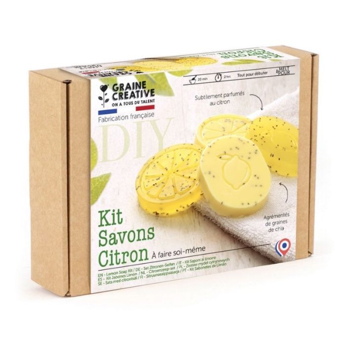 Kit savons Citron et Chia - Graine créative