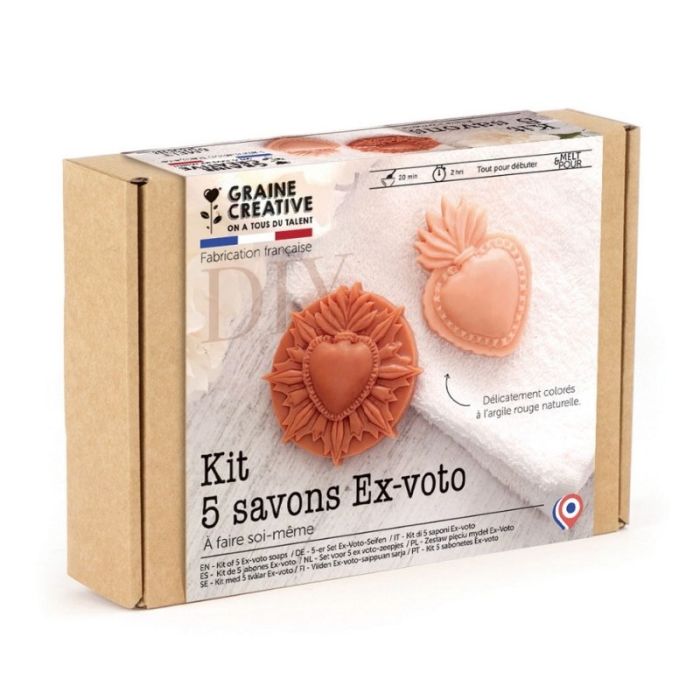 Kit savons Ex-voto argile - Graine créative
