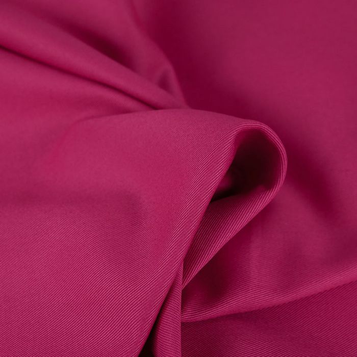 Tissu gabardine coton uni - fuchsia x 10 cm