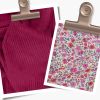 Kit couture - grand cabas en velours fuchsia