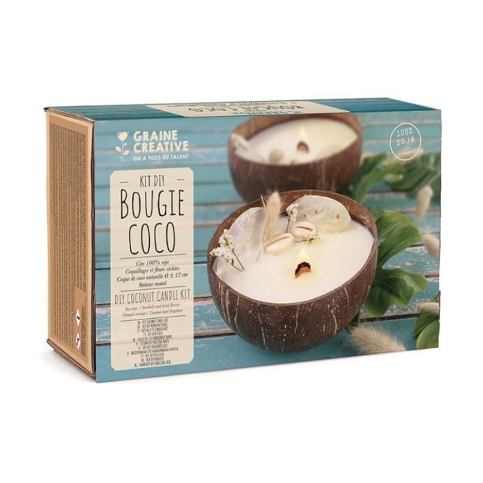 Kit DIY bougie noix de coco - Graine créative
